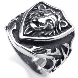 Anillo De Titanio De Alta Calidad Con Patrones De Moda Y Colores Delicados.