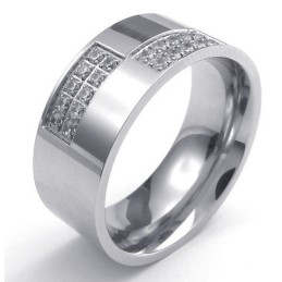 Anillo De Titanio De Calidad Confiable, Con Un Diseño Lujoso Y Colores Brillantes.