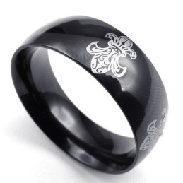 Hermoso Diseño, Colores Delicados, Anillo De Titanio De Excelente Calidad.