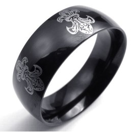 Hermoso Diseño, Colores Delicados, Anillo De Titanio De Excelente Calidad.