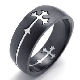 Anillo De Titanio De Alta Calidad Con Colores Delicados Y Diseño Hábil