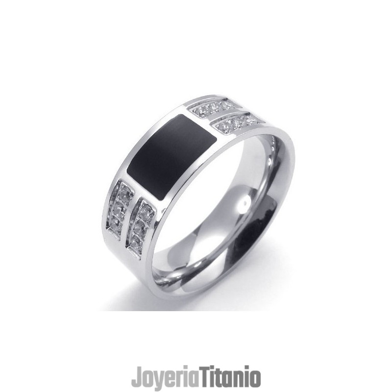 Hermoso Diseño, Color Brillante Para Tener Una Larga Historia, Anillo De Titanio