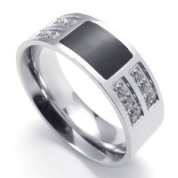 Hermoso Diseño, Color Brillante Para Tener Una Larga Historia, Anillo De Titanio