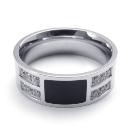 Hermoso Diseño, Color Brillante Para Tener Una Larga Historia, Anillo De Titanio