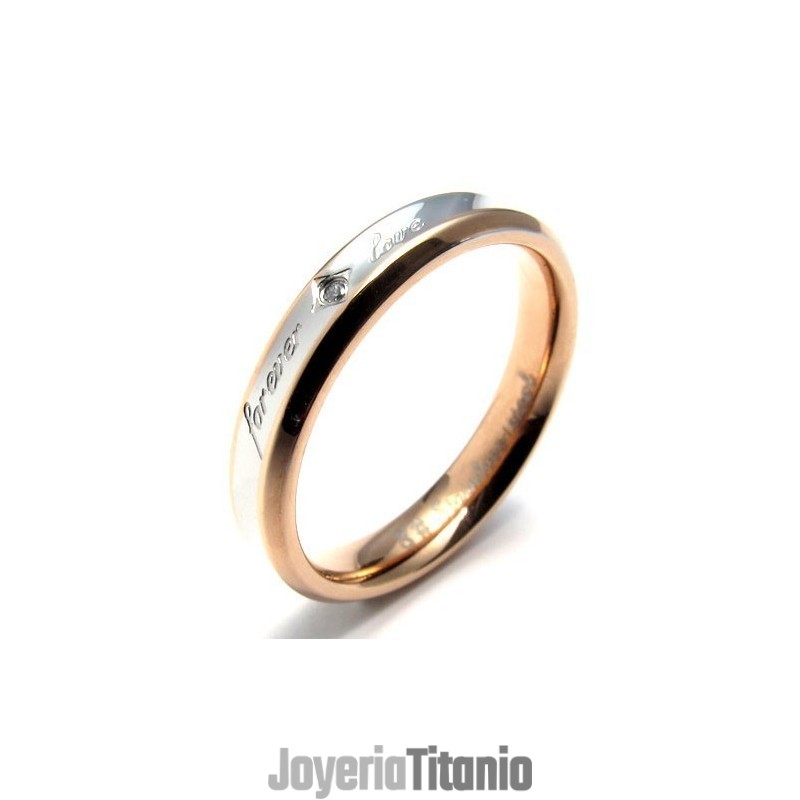 Hermoso Diseño Hermoso En Colores El Anillo De Titanio Reina De Calidad