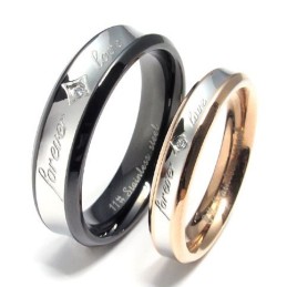 Anillo De Titanio De Forma Elegante, Color Brillante Y Duradero.