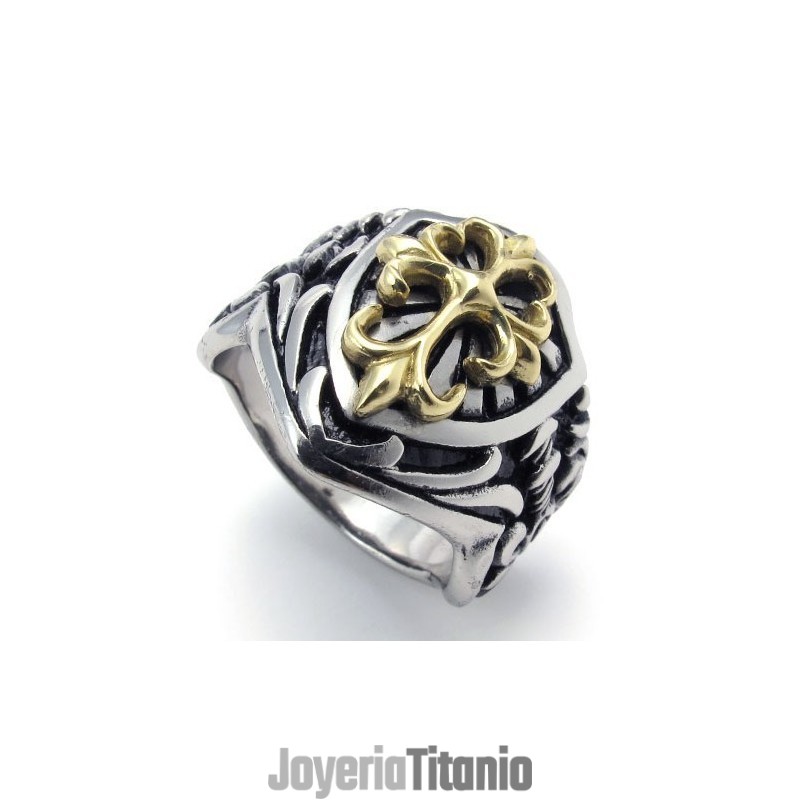 Anillo De Titanio De Calidad Superior Con Patrones De Moda Y Brillo De Color Anillo De Titanio De Calidad Superior Con Patrones De Moda Y Brillo De Color
