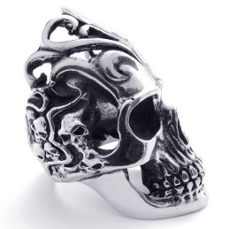 Anillo De Titanio Con Patrones De Moda, Brillo De Color Y Reputación Confiable