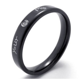 Anillo De Titanio De Calidad Superior Con Colores Delicados Y Diseño Hábil