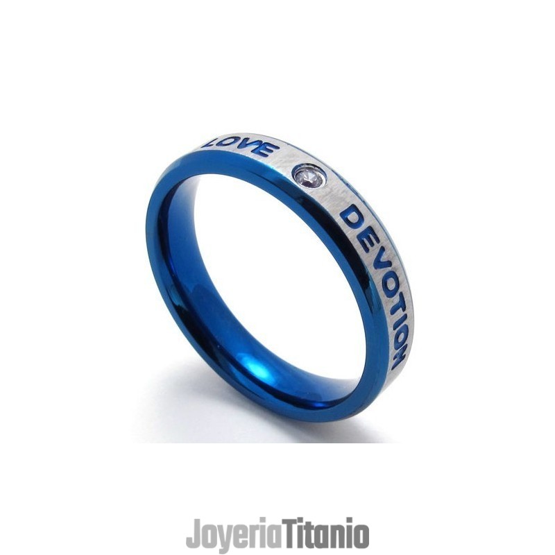 Anillo De Titanio De Calidad Superior Con Forma Elegante Y Hermosos Colores.