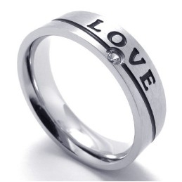Hermoso Diseño Con Colores Brillantes Para Una Larga Reputación De Anillo De Titanio.