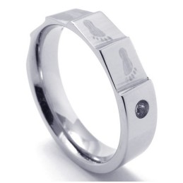 Anillo De Titanio De Forma Elegante, Color Brillante Y Duradero.