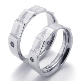 Anillo De Titanio De Forma Elegante, Color Brillante Y Duradero.