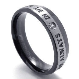 Diseño Hábil, Brillo Del Color, El Rey De La Calidad Del Anillo De Titanio