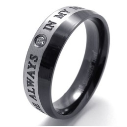 Diseño Hábil, Brillo Del Color, El Rey De La Calidad Del Anillo De Titanio