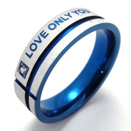 Hermoso Diseño, Hermosos Colores, Anillo De Titanio De Calidad Estable.