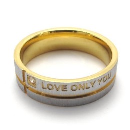 Anillo De Titanio De Calidad Estable Y De Forma Elegante Y Colores Hermosos.