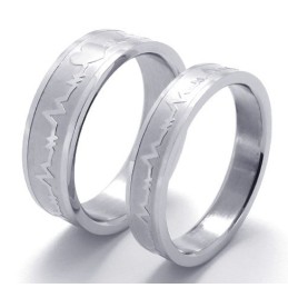 Anillo De Titanio De Calidad, Elegante, Con Forma, Color Y Brillo.