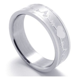 Diseño Profesional, Brillo De Color, El Rey De La Calidad, Anillo De Titanio