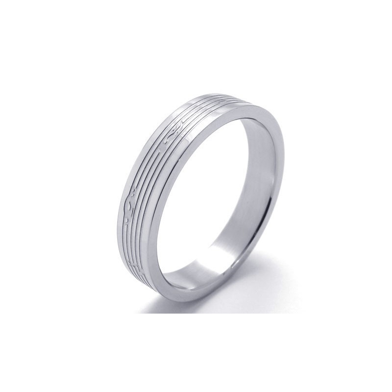 Anillo De Titanio De Renombre Mundial Con Un Diseño Brillante Y Un Color Brillante