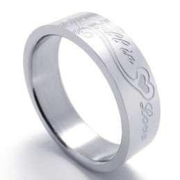 Anillo De Titanio Con Forma Elegante, Color Brillante, Calidad Y Cantidad Garantizadas.