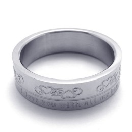 Anillo De Titanio De Alta Calidad En Varios Estilos Y Colores Delicados.