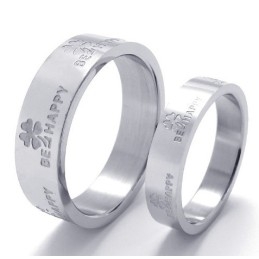Hermoso Diseño, Color Brillante Para Tener Una Larga Historia, Anillo De Titanio