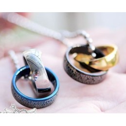 Anillos De Cruz Bíblica Para Enamorados, Parejas, Collares De Titanio, Colgantes
