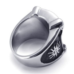 Anillo De Titanio De Calidad Confiable Con Patrones De Moda Y Colores Delicados.