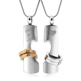 Collar Con Colgante De Titanio "Solo Mi Amor, Cariño"