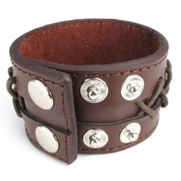 Pulsera De Cuero De Titanio De Calidad Confiable Y Colores Delicados De Fabricación Experta