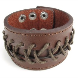 Pulsera De Cuero De Titanio De Calidad Confiable Y Colores Delicados De Fabricación Experta