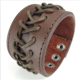 Pulsera De Cuero De Titanio De Calidad Confiable Y Colores Delicados De Fabricación Experta