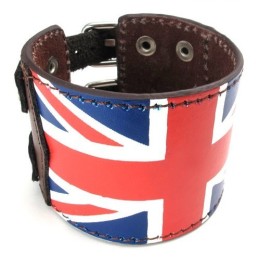 Brazalete De Cuero Y Titanio De Calidad Confiable Y Diseño Elegante.