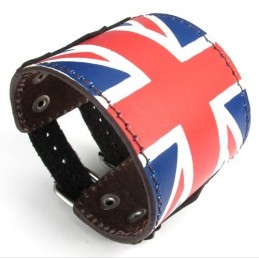 Brazalete De Cuero Y Titanio De Calidad Confiable Y Diseño Elegante.