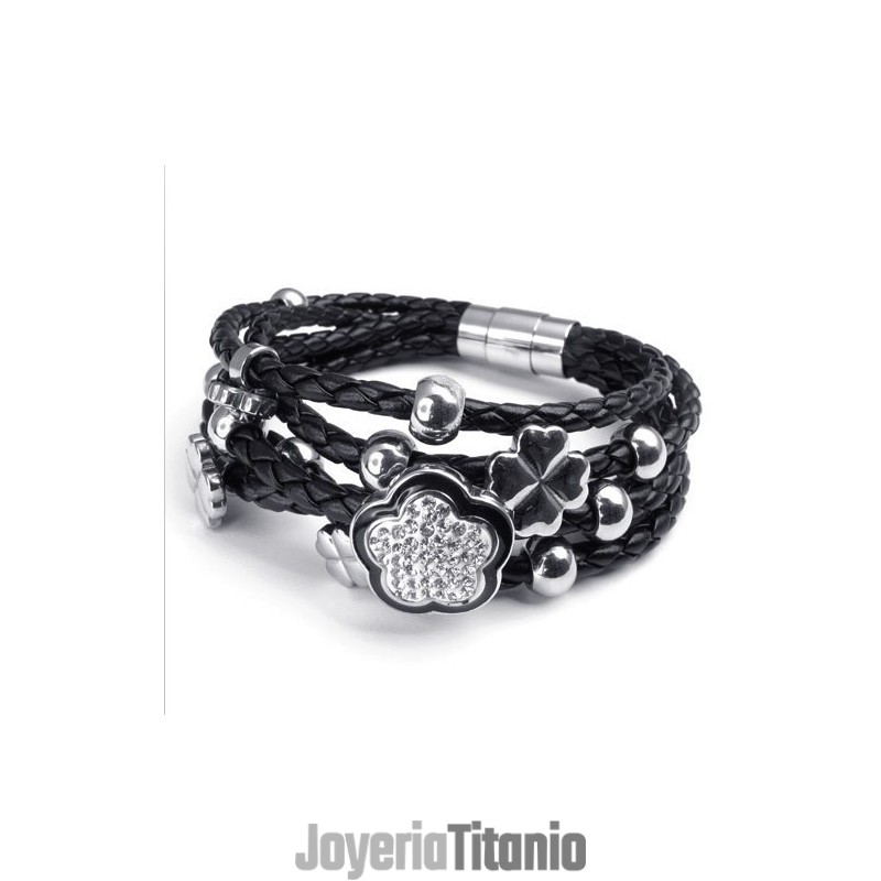 Pulsera De Titanio De Calidad Confiable, Con Hermosos Diseños Y Colores Delicados.