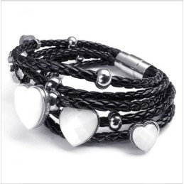Pulsera De Titanio De Calidad Confiable, Con Hermosos Diseños Y Colores Delicados.