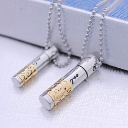 Colgante De Collar De Titanio Con Forma De Corazón Amarillo Para Amantes De La Moda