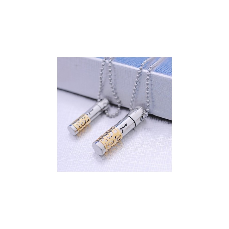 Colgante De Collar De Titanio Con Forma De Corazón Amarillo Para Amantes De La Moda