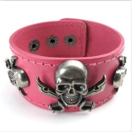 Diseño Atractivo, Hermosos Colores, Excelente Calidad, Brazalete De Cuero De Titanio.
