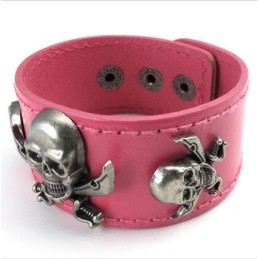 Diseño Atractivo, Hermosos Colores, Excelente Calidad, Brazalete De Cuero De Titanio.