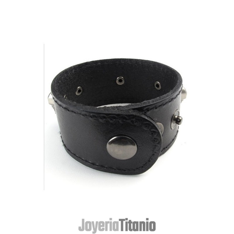 Pulsera De Cuero De Titanio De Calidad Confiable Y Colores Delicados De Fabricación Experta