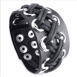 Pulsera De Cuero De Titanio De Calidad Confiable Y Colores Delicados De Fabricación Experta