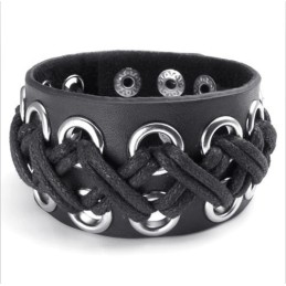 Pulsera De Cuero De Titanio De Calidad Confiable Y Colores Delicados De Fabricación Experta