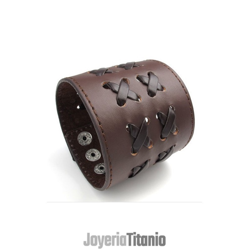 Brazalete De Cuero De Titanio De Calidad Confiable Y Colores Delicados Y Finamente Procesados Brazalete De Cuero De Titanio De Calidad Confiable Y Colores Delicados Y Finamente Procesados
