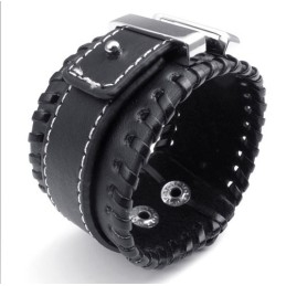 Brazalete De Cuero De Titanio De Excelente Calidad Con Colores Delicados Y Diseño Hábil