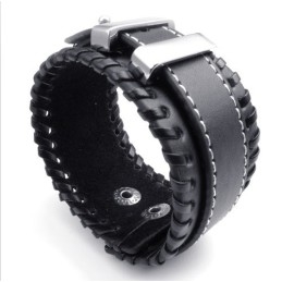 Brazalete De Cuero De Titanio De Excelente Calidad Con Colores Delicados Y Diseño Hábil