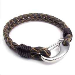 Brazalete De Cuero De Titanio De Excelente Calidad Con Colores Delicados Y Diseño Hábil