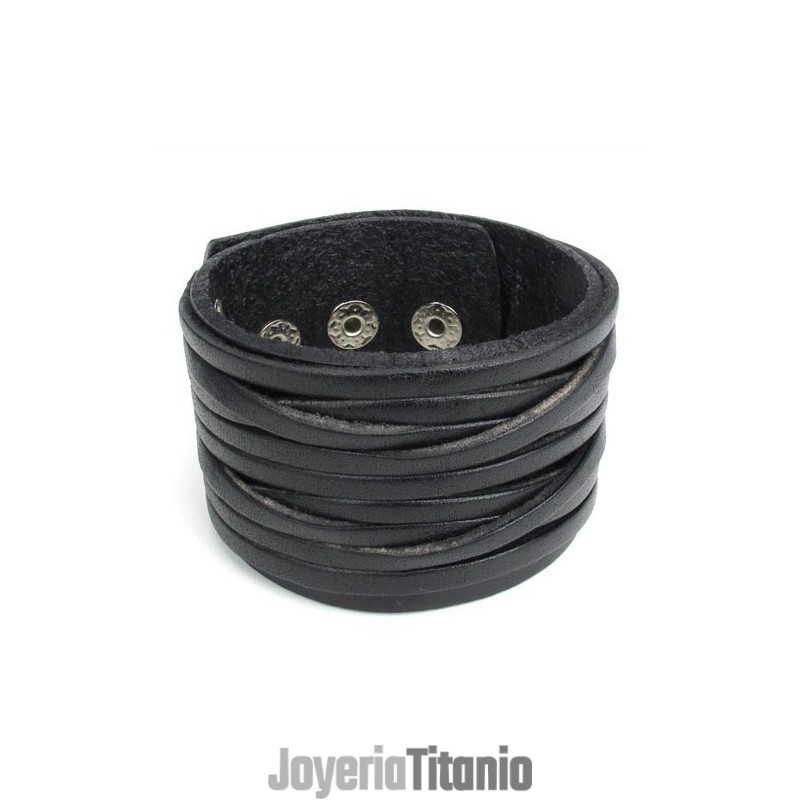 Pulsera De Cuero De Titanio De Calidad Confiable Y Colores Delicados De Fabricación Experta