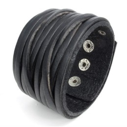 Pulsera De Cuero De Titanio De Calidad Confiable Y Colores Delicados De Fabricación Experta